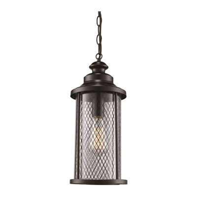 Trans Globe Lighting 40746 BK Stewart 20.5" Outdoor Black Industrial Hanging Lantern